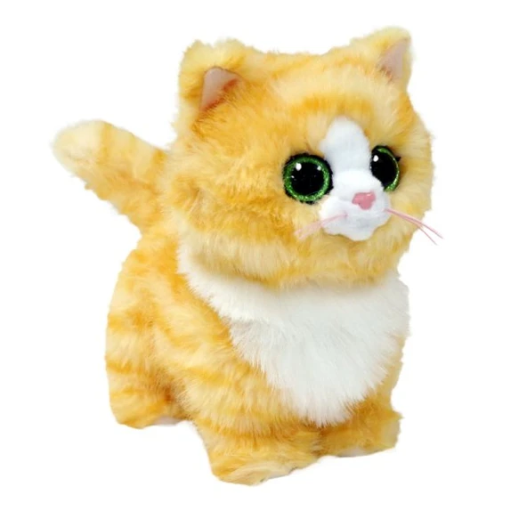 TY Beanie Babies Melanie - Altın Renkli Kedi Peluş 20 cm ürün görseli 1