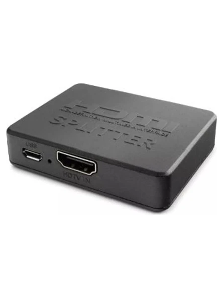 Hadron Hdx1371 2Port Splitter 4K-20 With Usb Power Cable ürün görseli 1