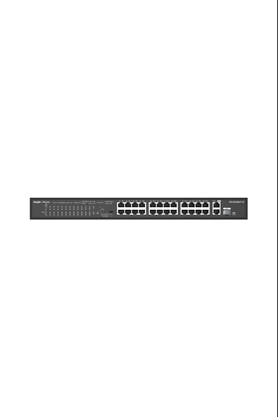 Reyee Rg-Es126S-Lp 24 Port Poe+ 10-100 Mbps + 2 Port 10-100-1000 Mbps Uplink Switch Hub ürün görseli 1