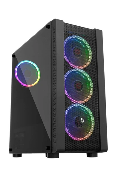Fc-9320G Gaming Kasa Dual-Ring Rgb Fan + 600W 80+ Bronze 1 X Usb 3.0, 2 X Usb 2.0 Boş Bilgisayar Kasası ürün görseli 1