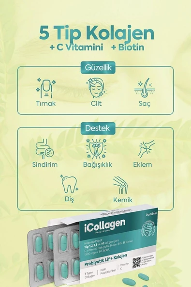Kolajen Ve Prebiyotik Tablet - Resim 4