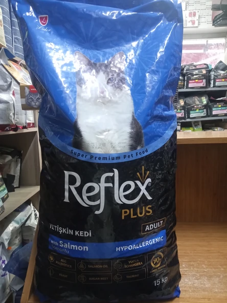 Reflex Plus Somonlu Yetişkin Kedi Maması 15kg+20 ADET FELİX 85 GRAM KARIŞIK AROMA YAŞ MAMA ürün görseli 1