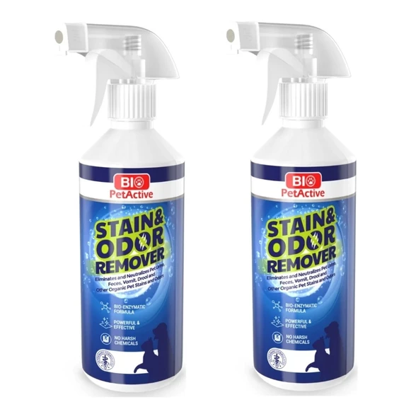 Bio PetActive Staın & Odor Remover Leke ve Koku Giderici Temizleme Spreyi 490 ML. X 2 Adet ürün görseli 1