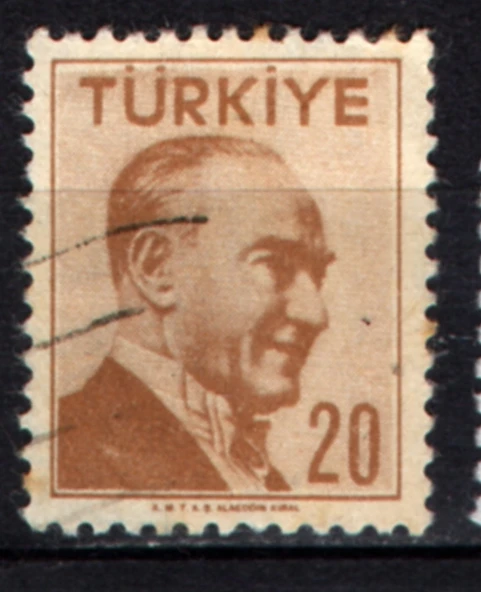 EABİ- 1956  T.C. Pul  (tp0734) ürün görseli 1