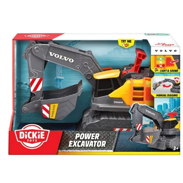 Dickie Volvo Sesli ve Işıklı Ekskavatör - Resim 2
