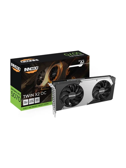 Inno3D Geforce Rtx5070 Twin X2 Oc 12Gb Gddr7 192 Bit Dlss 4 Ekran Kartı ürün görseli 1