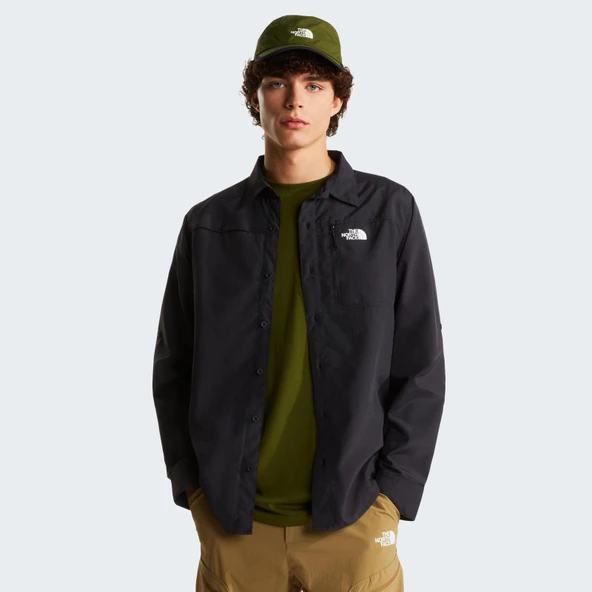 M SEQUOIA LONG SLEEVE SHIRT Black Black L - Resim 2
