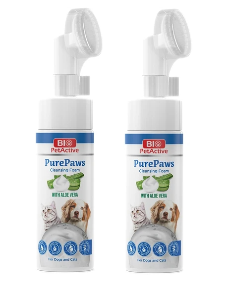 Bio PetActive Pure Paws Köpek ve Kedi Pati Temizleme Köpüğü 150 ML X 2 Adet ürün görseli 1