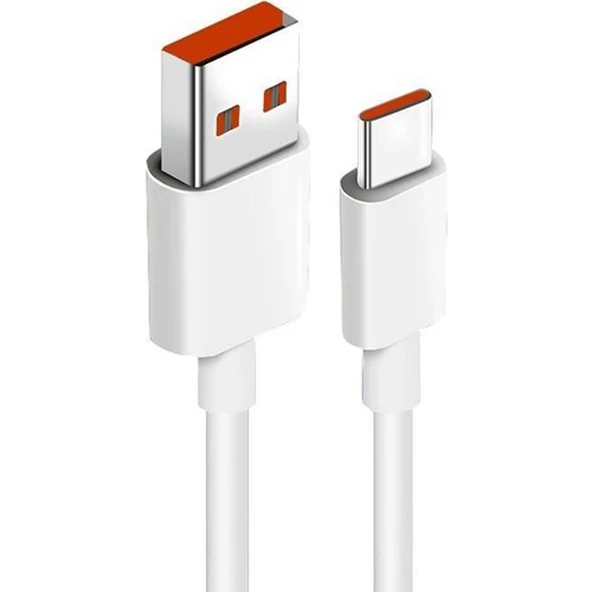 Winex 6A 120W UsbA to Type-C Hızlı Data ve Şarj Kablosu Beyaz ürün görseli 1