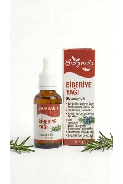 Life %100 Saf Biberiye Yağı 20 ML – Soğuk Sıkım, Doğal & Katkısız ürün görseli 1