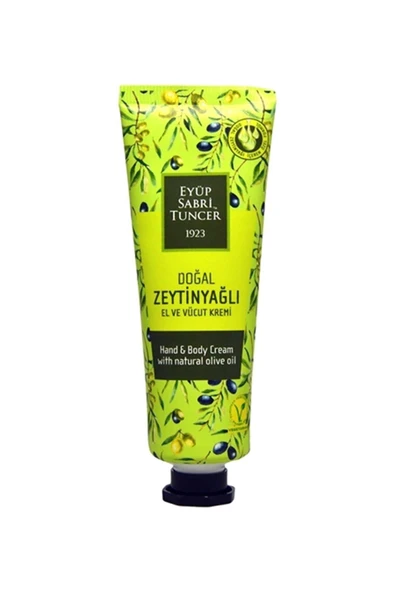 Eyüp Sabri Tuncer Doğal Zeytinyağlı El Ve Vücut Kremi 50 Ml Tüp (30 Çap) ürün görseli 1