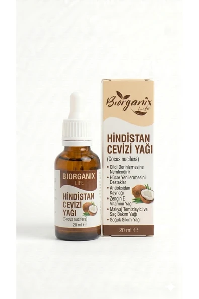 Life %100 Saf Hindistan Cevizi Yağı 20 ml – Soğuk Sıkım & Çok Amaçlı Kullanım ürün görseli 1