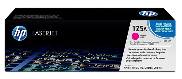 125A Magenta Kırmızı 1.400 Sayfa Kapasiteli Toner Cb543A ürün görseli 1