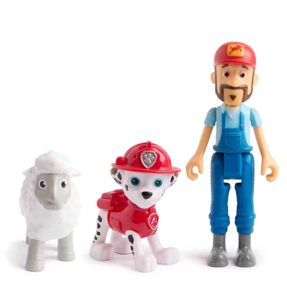 PAW Patrol 3’lü Figür Seti 6072983 Marshall Ve Farmer Al ürün görseli 1
