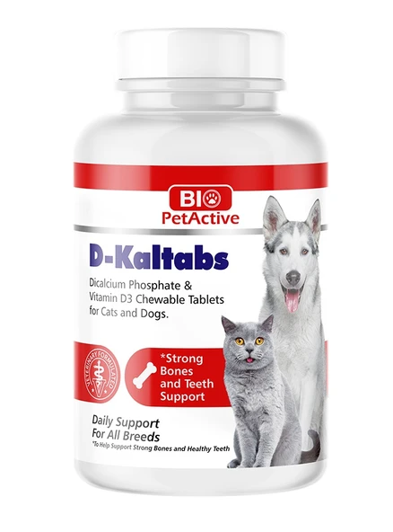 Bio PetActive D-Kaltabs Kedi ve Köpekler için 84 Adet Kalsiyum Tablet 126 Gr. ürün görseli 1