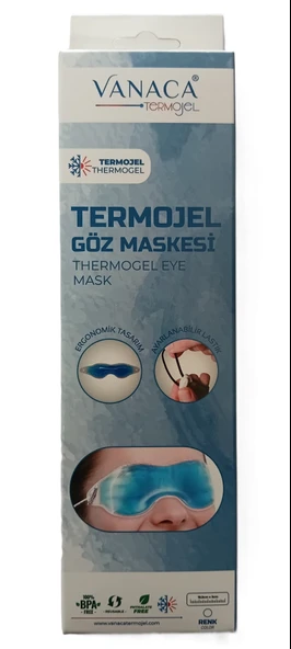 Termojel Göz Maskesi  Ayarlanabilir Sabitleme Lastikli Ergonomik Terapi Maskesi ürün görseli 1