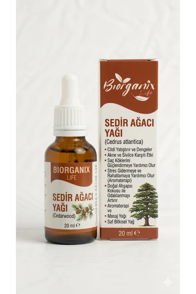 Sedir Ağacı Yağı – (misk) 20 ML – Uçucu Yağ – %100 Doğal – Saf – Aromaterapi ürün görseli 1