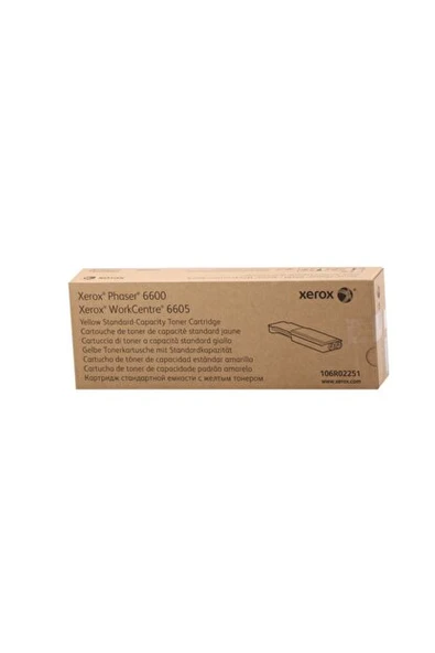 Phaser 6600-6605 Standart Kapasite Yellow Sarı Toner 106R02251 ürün görseli 1
