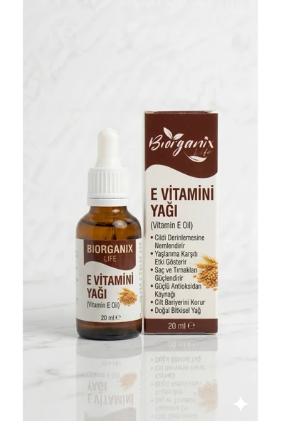 Life %100 Saf E Vitamini Yağı 20 ML – Cilt, Saç ve Tırnak Bakımı İçin Yoğun Onarım ürün görseli 1