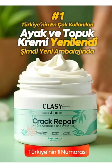Clasy Care Crack Repair Ayak ve Topuk Kremi ürün görseli 1