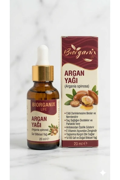 Life %100 Saf Argan Yağı Saç Bakım Serumu 20 ml Onarıcı Besleyici ürün görseli 1