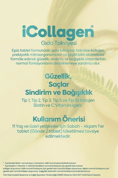 Kolajen Ve Prebiyotik Tablet - Resim 5
