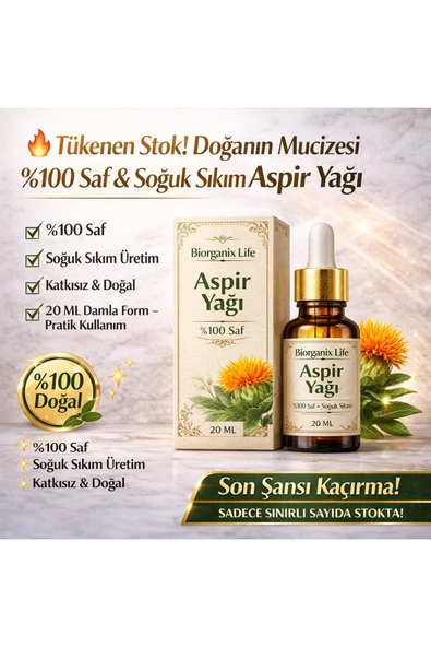 Life Aspir Yağı 20 ML – %100 Saf & Soğuk Sıkım Doğal Güç ürün görseli 1