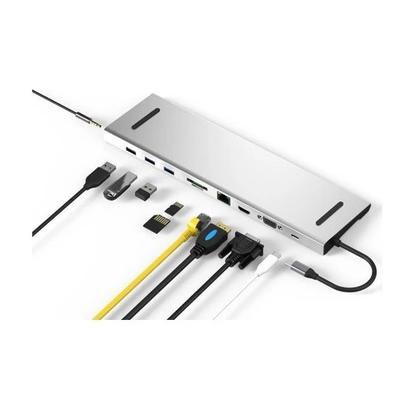 CODEGEN CDG-CNV80 10 port Notebook Port Çoklayıcı Macbook Uyumlu - Resim 3