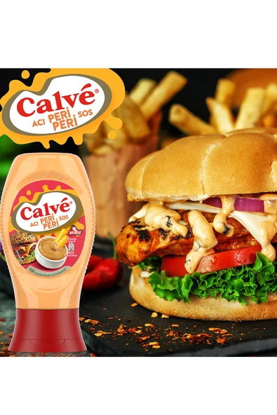Calve Acı Peri Peri Sos 245 gr - Resim 4