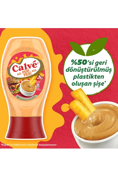 Calve Acı Peri Peri Sos 245 gr - Resim 3