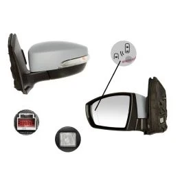 Ford Kuga 2013-2019 Elektrikli Otomatik Katlanır Ayna Astarlı Yan Ve Alt Sinyalli Kör Noktalı Bıs Sol (Oem No: Cv4417683 ürün görseli 1