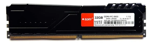BORY 32GB DDR5 5600MHz Soğutuculu Desktop RAM | Yüksek Performans Gaming & Profesyonel Kullanım ürün görseli 1