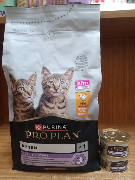 Pro Plan Kitten Tavuklu Yavru Kedi Maması 1,5 Kg+2 ADET PRO PLAN YAVRU KEDİ TAVUKLU KONSERVE ürün görseli 1