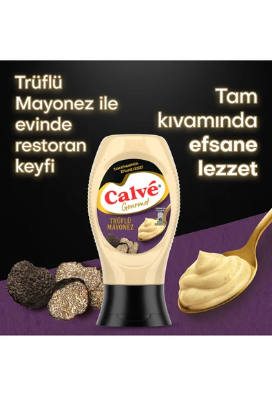 Calve Trüflü Mayonez 235 gr - Resim 4
