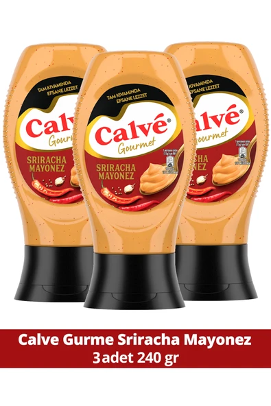 Calve Sriracha Mayonez 240 gr x 3 Adet ürün görseli 1