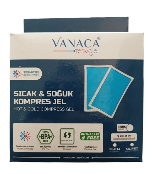 Sıcak & Soğuk Kompres Jel Paketi - 13 cm x 26 cm - Orta Boy Termojel ürün görseli 1