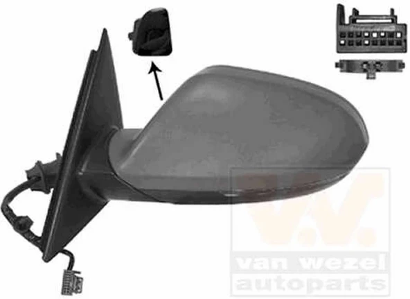 Audi A6 2013-2016 Elektrikli Ayna Astarlı Sinyalli Kör Noktalı Sol (Oem No:4G1857409Aa01C) ürün görseli 1