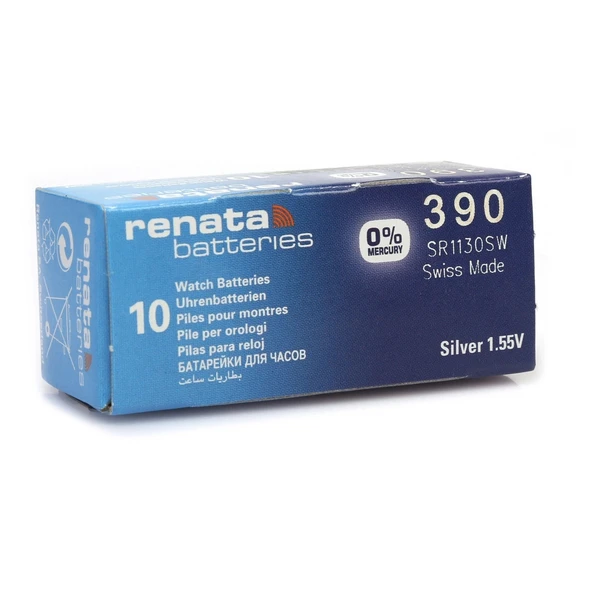 Renata 390 Sr1130sw 1.55v Alkalin Saat Pili 10 Adet ürün görseli 1
