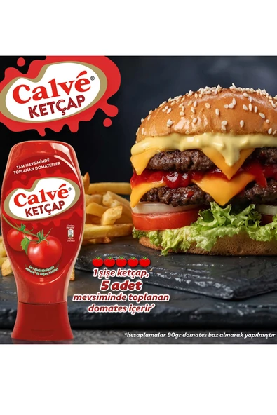 Calve Ketçap 610 gr x 3 Adet - Resim 3