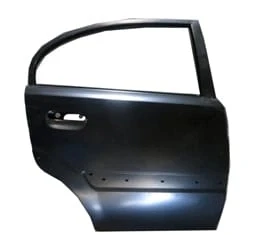 Kia Rio 3 2006-2011 Arka Kapı Komple Sağ Siyah Band Delikli (Sedan) Çelik Barlı (İceli - Tenasonl (Oem No: (77004-1X30)) ürün görseli 1