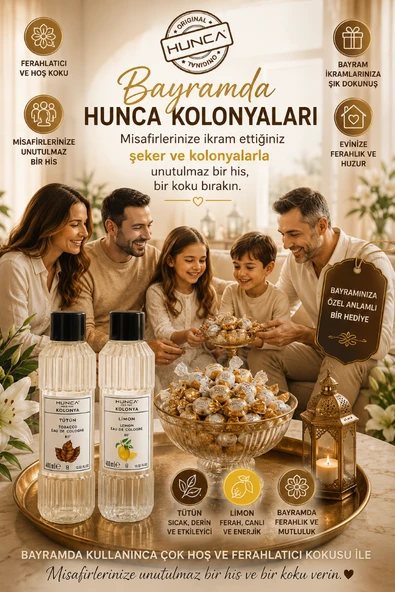 BAYRAMA ÖZEL FERAHLATICI LİMON+TÜTÜN KOLONYASI 400ml ürün görseli 1