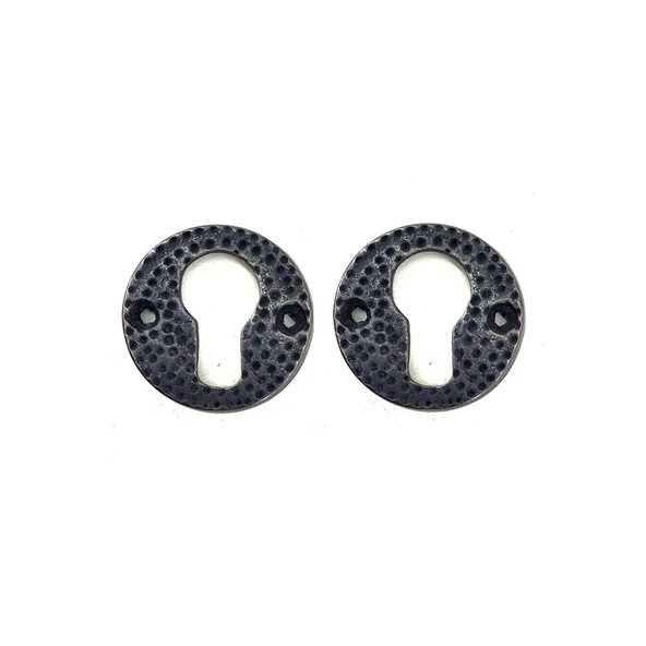 Antika Tarz Dekoratif Pirinç Oda Kilit Rozeti - 49mm, Oksit ürün görseli 1