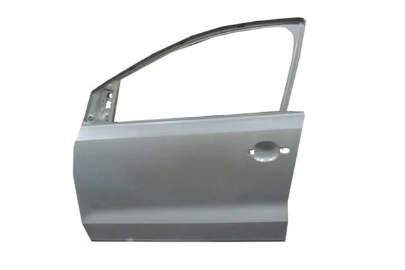 Volkswagen Polo 6 2010-2017 Ön Kapı Komple Sol Gri Boyalı (İceli - Çekomastikli) (Sımyı) (Oem No: (6R4831055J)) ürün görseli 1