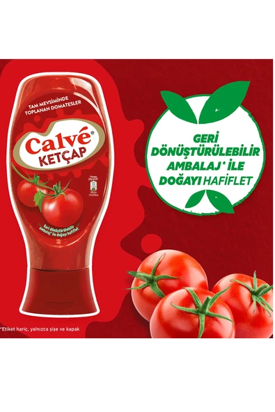 Calve Ketçap 610 gr - Resim 3