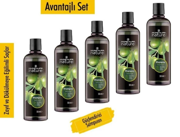 Nature Zeytinyağlı Şampuan 500 ml  x5 ADET ürün görseli 1