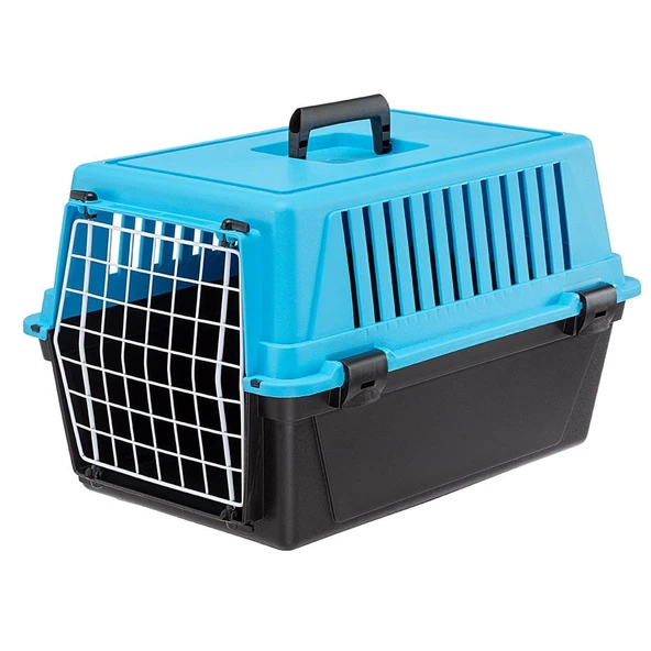 Ferplast Atlas 10 Kedi Köpek Taşıma Kafesi Mavi ürün görseli 1