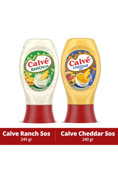 Calve Ranch Sos 245 Gr & Cheddar Sos 240 Gr ürün görseli 1