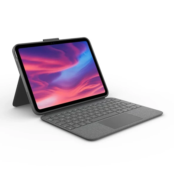 iPad (10. Nesil) için Çıkarılabilir Klavyeli Logitech Combo Touch Kılıf - İspanyolca Düzeni, Grafit ürün görseli 1