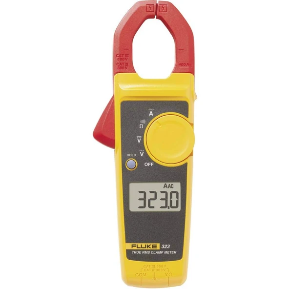 Fluke 323 akım pensi, el tipi multimetre dijital CAT III 600 V, CAT IV 300 V ekran (sayılar): 4000 ürün görseli 1