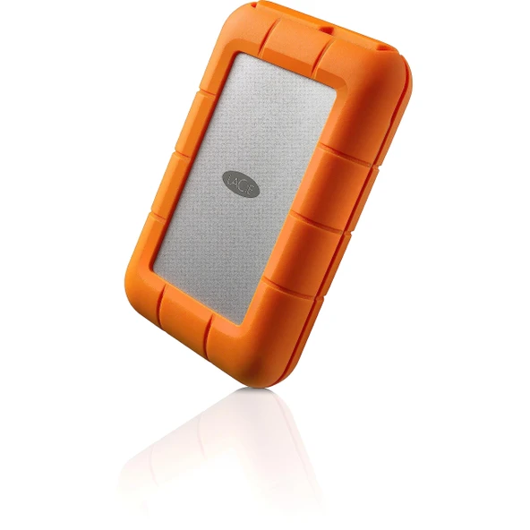 LaCie Rugged 1 TB Taşınabilir Harici Sabit Sürücü, 2,5 İnç, PC ve Mac, 2 Yıllık Kurtarma Hizmeti İçerir, Model No: STFR1000800 ürün görseli 1